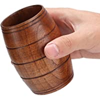 Taza Taza de Cerveza de Madera Taza de Café de Madera Mini Vaso de Azufaifo Natural con Whisky para Bar En Casa HERCHR